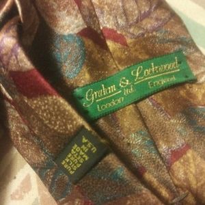 Vintage silk tie by grahm & lockwood